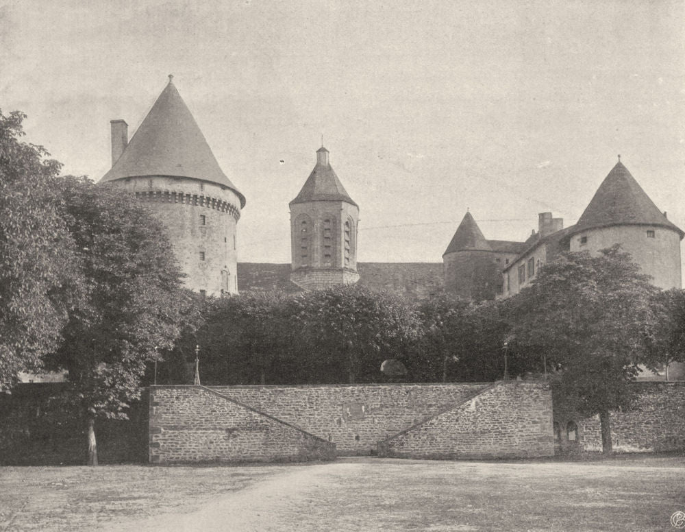 CREUSE. Bourganeuf- Tour de Zizim 1904 old antique vintage print picture